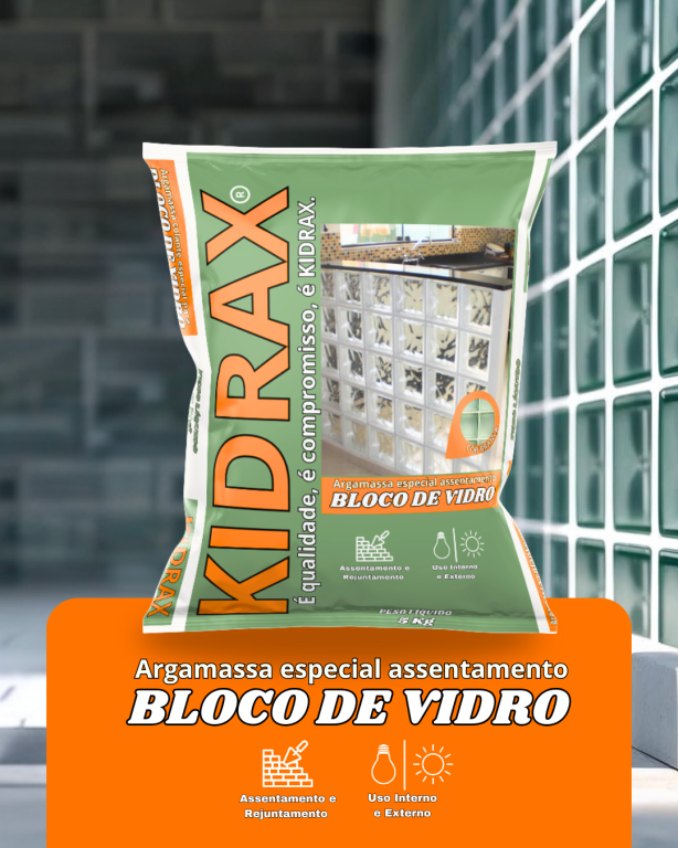 Arg. Assentamento BLOCO DE VIDRO 5Kg