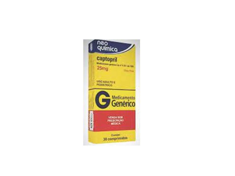 CAPTOPRIL G. NEO 25 MG 30 CP