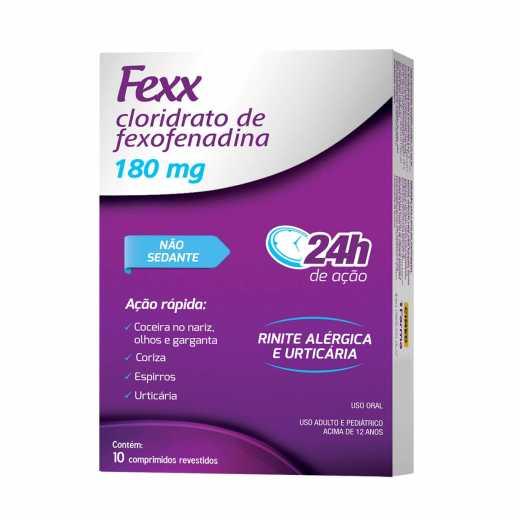 FEXOFENADINA 180MG FEXX 10 COMP REV CIMED