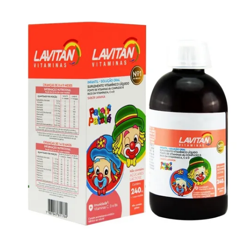 LAVITAN INFANTIL LARANJA SOL OR FR 240ML