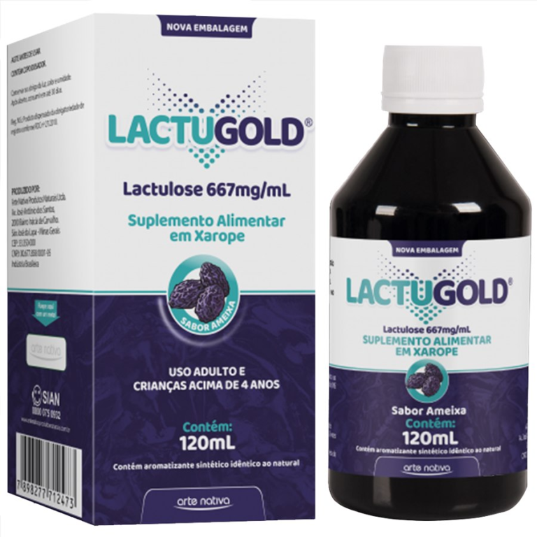 LACTUGOLD 667MG/ML 120ML XPE LACTULOSE ARTE NATIVA