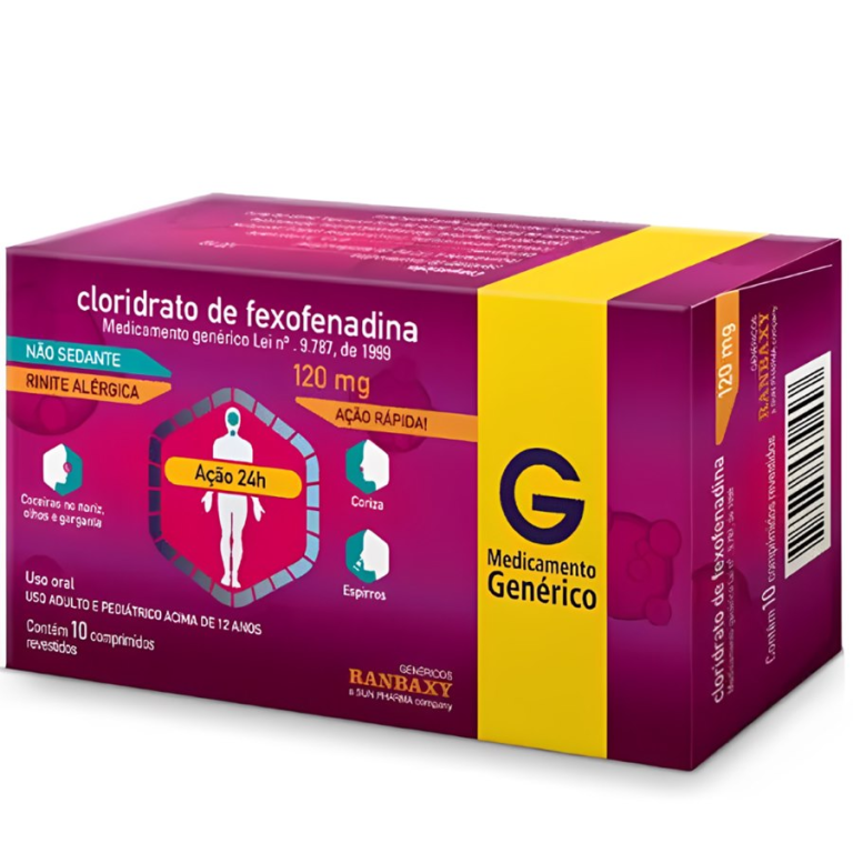 FEXOFENADINA 120MG 10CP REV G. RANBAXY