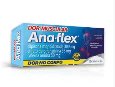 ANA-FLEX 300+50+35MG 20X10CP DIPIRONA+CAF+ORFENADRINA CRISTALIA