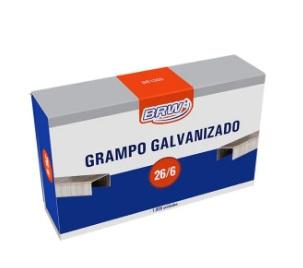 GRAMPO GALVANIZADO 26/6 C/ 5000 UN - BRW