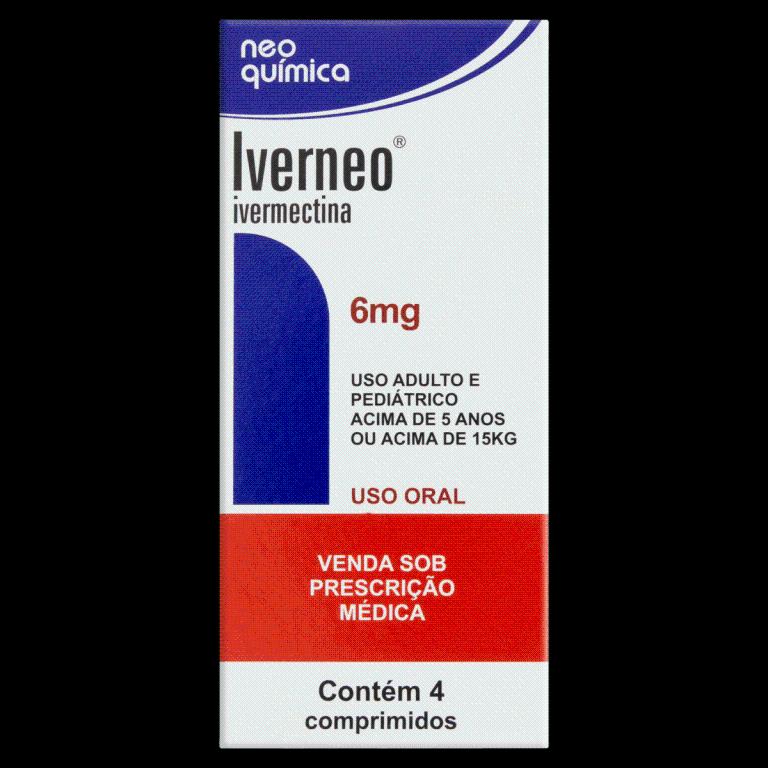 IVERNEO 6MG 4CP IVERMECTINA NEO QUIMICA