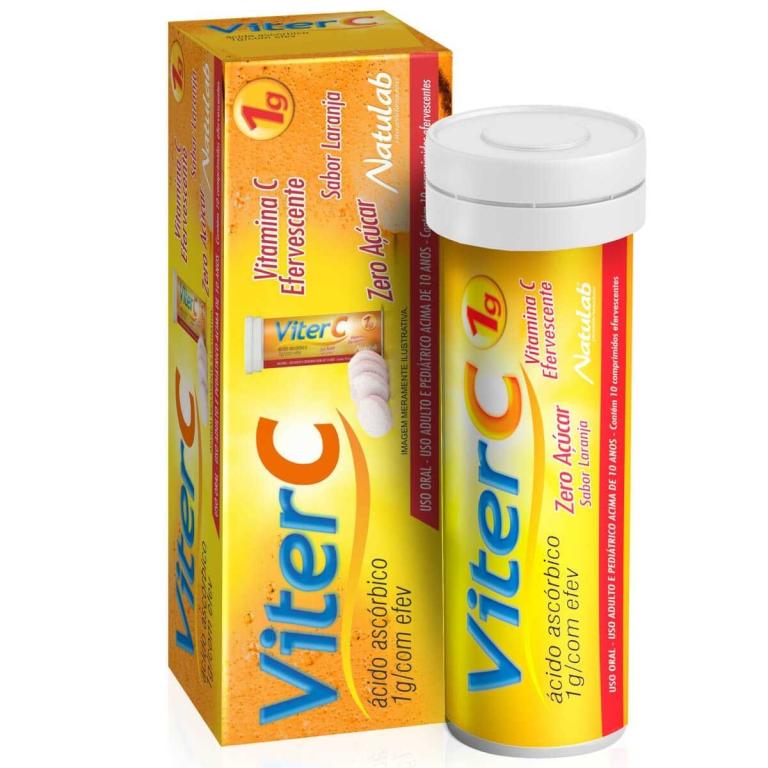 VITER C 1G 10CP EFERV VITAMINA C NATULAB