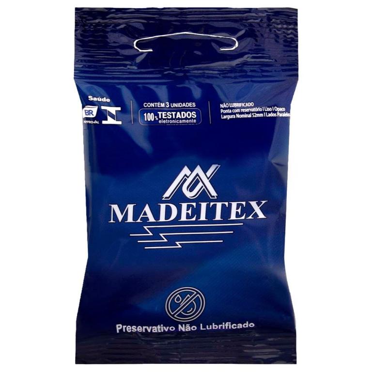 PRESERVATIVO NAO LUBRIFICADO C/3 MADEITEX