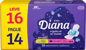 ABSORVENTE DIANA 16UN SUAVE C ABAS L16 P14