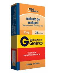 ENALAPRIL 20MG 30CP G. NOVA QUIMICA