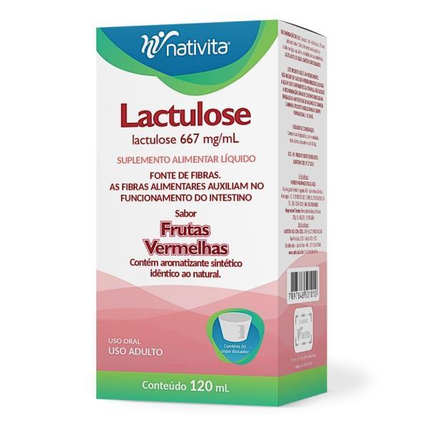 LACTULOSE 667MG/ML 120ML XPE FRT VERMELHAS NATIVITA