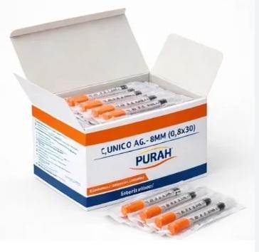 SERINGA  INSULINA 1 ML 8 X 0,3 C/100