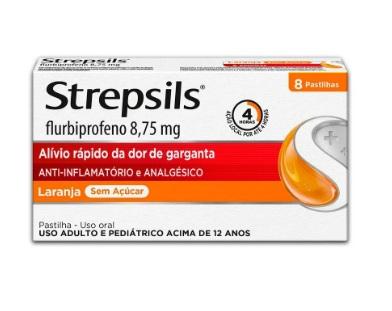 STREPSILS LARANJA CX 8