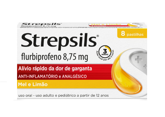 STREPSILS MEL E LIMAO 8,75MG 8 PAST