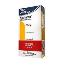 NEOTAREN 50MG 20CP REV LIB RETARD DICLOFENACO SODICO NEO QUIMICA