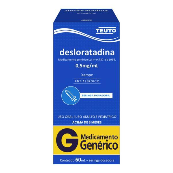 DESLORATADINA 0,5MG/ML 60ML XPE INF G. TEUTO