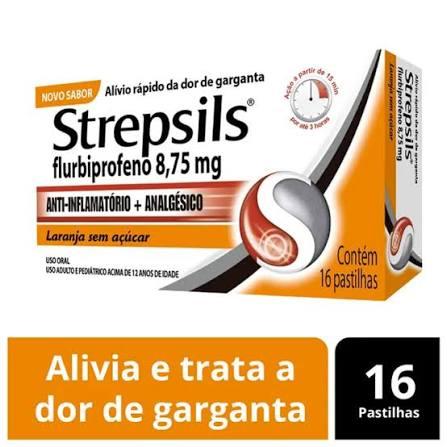 STREPSILS LARANJA 8,75MG 16PAST - RECKITT BENCKISER