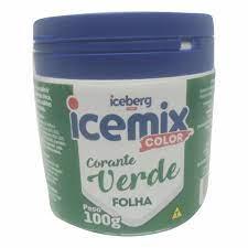 CORANTE PÓ VERDE FOLHA ICEBERG 100 GR