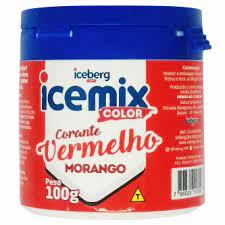 CORANTE EM PÓ VERMELHO MORANGO 100 GR