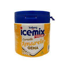 CORANTE EM PÓ 100 GR AMARELO GEMA ICEBERG
