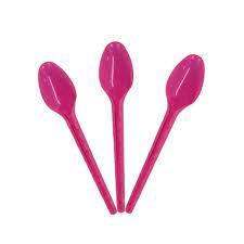 COLHER SOBREMESA NEON ROSA COM 50