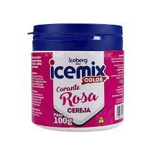 CORANTE EM PÓ ROSA CEREJA 100 GR ICEBERG