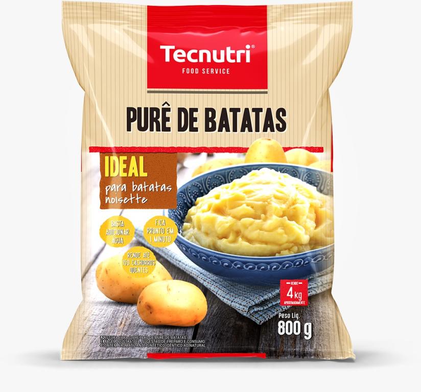PURÊ DE BATATAS 800 GR TECNUTRI