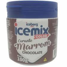 CORANTE EM PÓ MARROM CHOCOLATE 100 GR ICEBERG