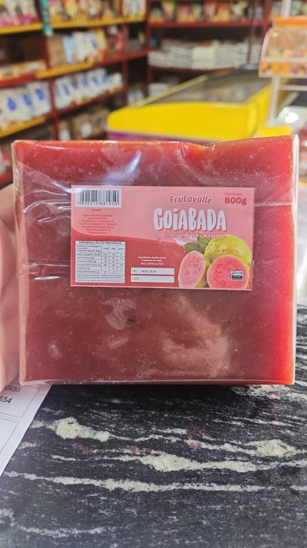 GOIABADA 800 GRAMAS FRUTA VALE