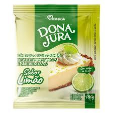 PÓ PARA SOBREMESA LIMÃO 100 GRAMAS DONA JURA