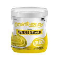 CORANTE EM PÓ AMARELO DAMASCO 100 GRAMAS MIX