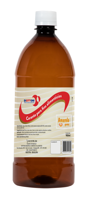 CORANTE LIQUIDO AMARELO OVO 960 ML DIOTT