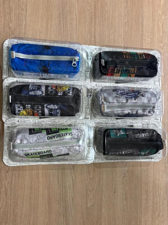 ESTOJO DO TERRA NYLON ESTAMPADO MASCULINO 1 ZÍPER