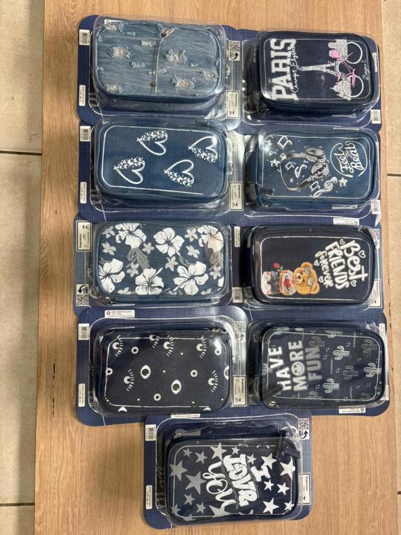 AS - ESTOJO DO TERRA CASE FEMININO JEANS IMPRESSO