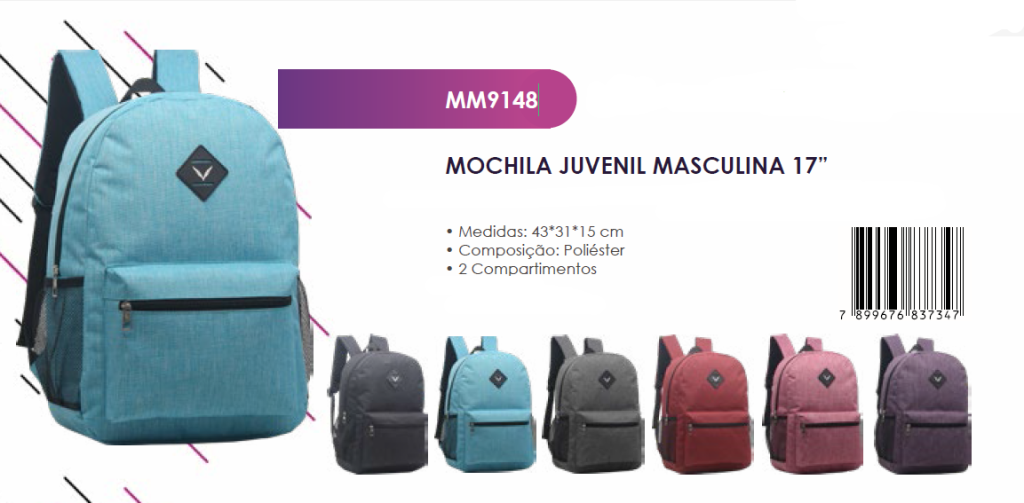 AR - MM9148 MOCHILA JUVENIL MASCULINA 17