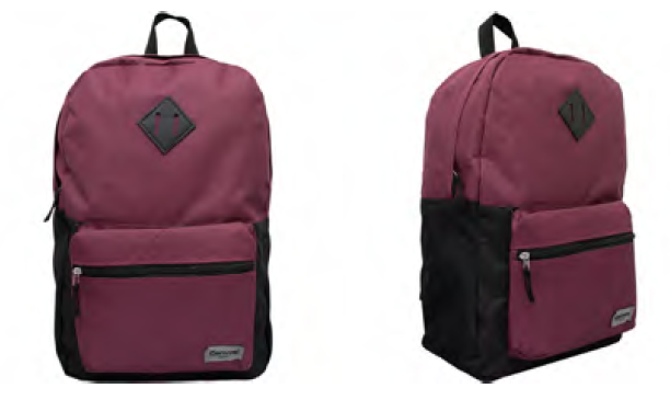 P-YS29231V MOCHILA CASUAL EM POLIESTER VERMELHA