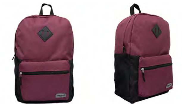 YS29231V MOCHILA CASUAL EM POLIESTER VERMELHA