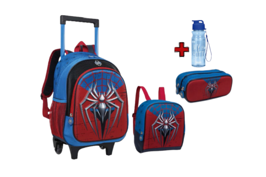 N-IN2581-KG MOCHILETE KIT 03 PCS SPIDER MAN 16"