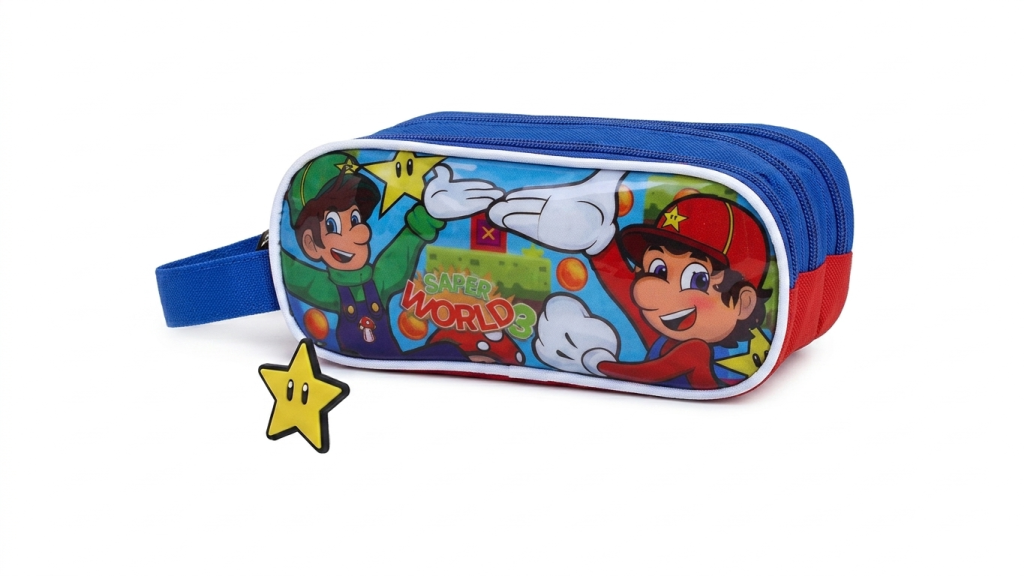 K-ES4833-TRIPLO PORTA LAPIS INF MASC GAME WORD