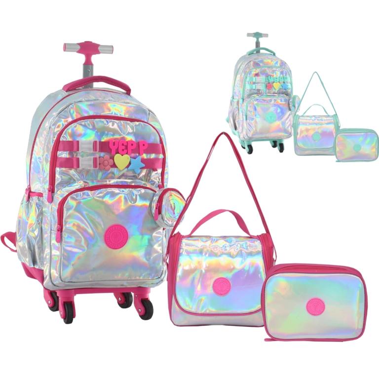 AP - KIT MOCHILA JUVENIL FEMININA CARRINHO 4