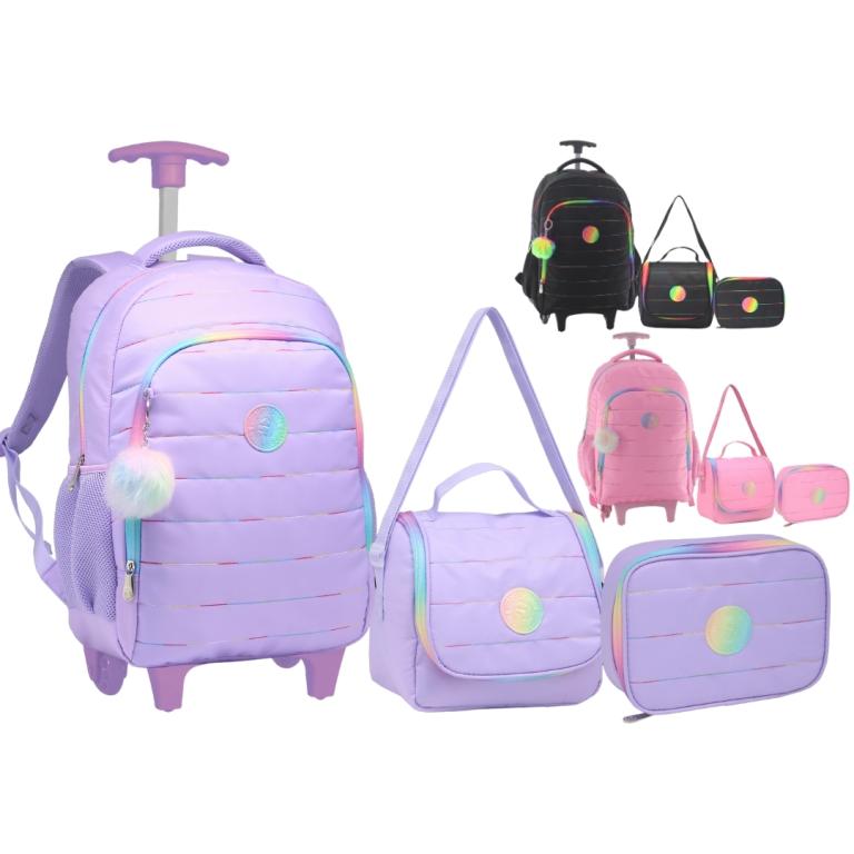 AP - KIT MOCHILA JUVENIL FEMININA CARRINHO 2