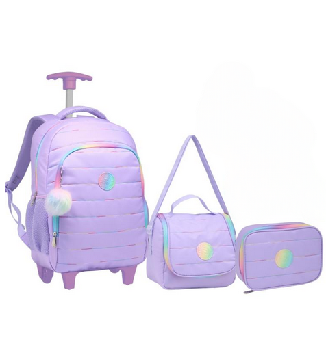 AP - KIT MOCHILA JUVENIL FEMININA CARRINHO 2