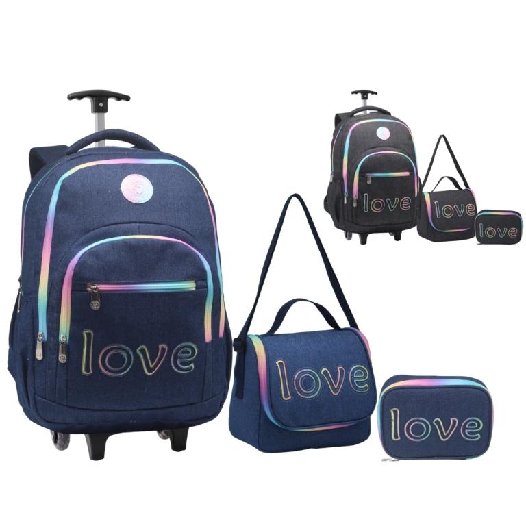 AP - KIT MOCHILA JUVENIL FEMININA CARRINHO 2