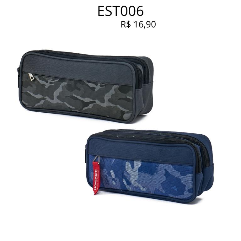 AT - ESTOJO DUPLO MASC JOV CAMUFLADO -  NYLON/TELADO