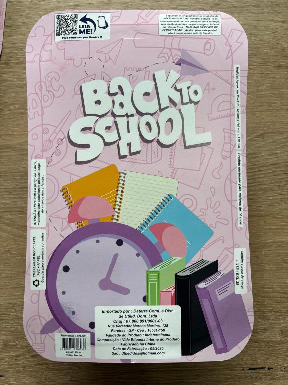 AS - ESTOJO DO TERRA CASE GLITTER FEMININO