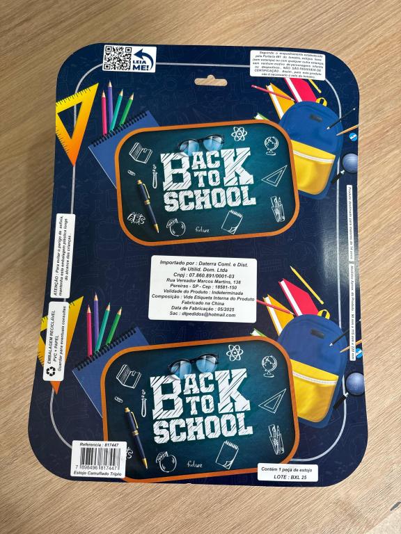 AT - ESTOJO DO TERRA CAMUFLADO TRIPLO VIVO COM ALÇA