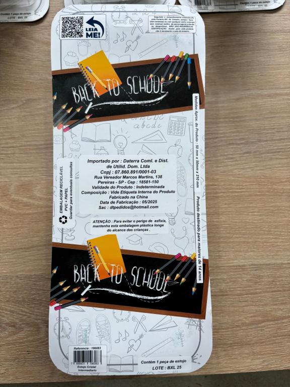 AS - ESTOJO DO TERRA CRISTAL 1 ZÍPER FINO