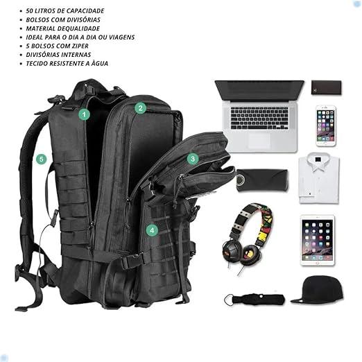 QZ657 MOCHILA TATICA MASC