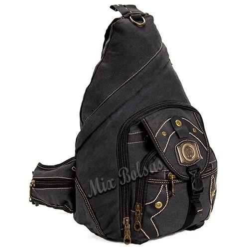 AR - KV201352 MOCHILA TRANSVERSAL EM LONA