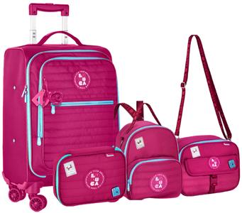 LU24679-KIT 04PCS MALA ESCOLAR LULUCA FEM