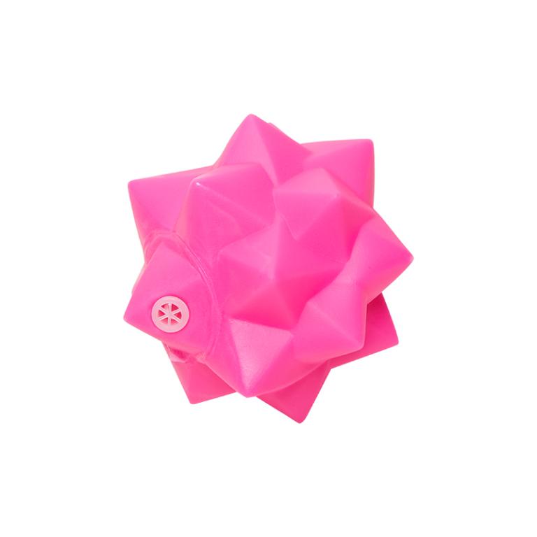 BOLA CRAVO VINIL  ROSA 8CM